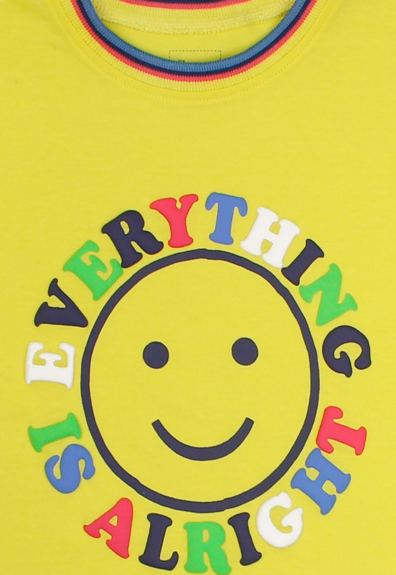 POLERA ALGODÓN NIÑA FICCUS RIB GO KIDS AMARILLO - 3