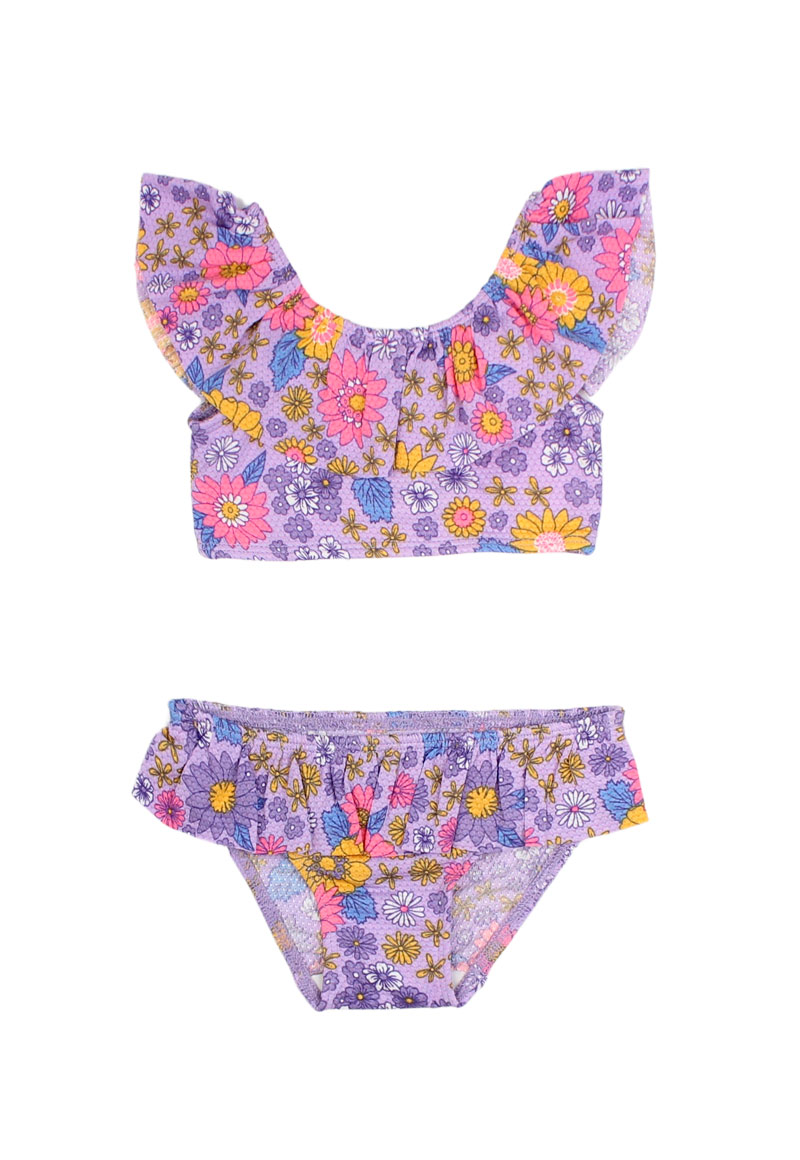 TRAJE DE BAÑO NIÑA FICCUS LILA OASIS BEBÉ - 1