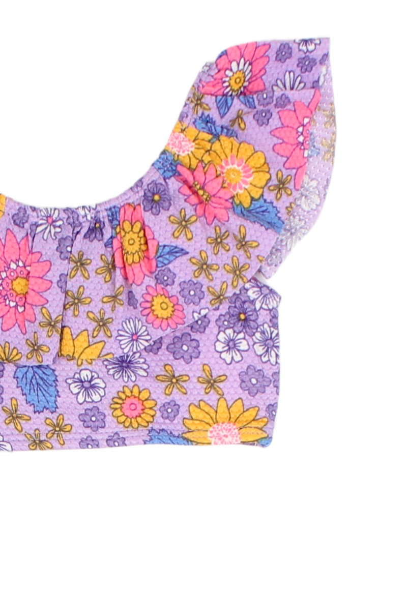 TRAJE DE BAÑO NIÑA FICCUS LILA OASIS BEBÉ - 3