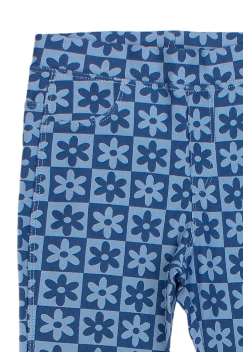 LEGGINGS ALGODÓN NIÑA FICCUS AZUL OASIS JUNIOR - 3