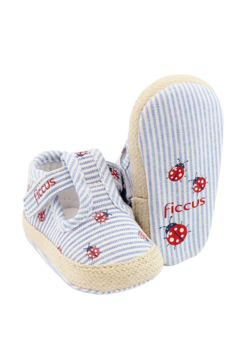 ZAPATO NEWBORN BEBÉ NIÑA DENIM (15 - 18) - 3