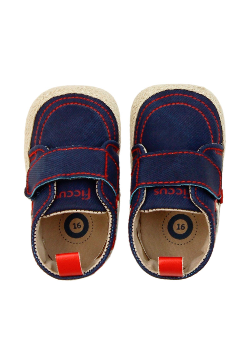 MOCASÍN NEWBORN BEBÉ NIÑO AZUL (15 - 18) - 2