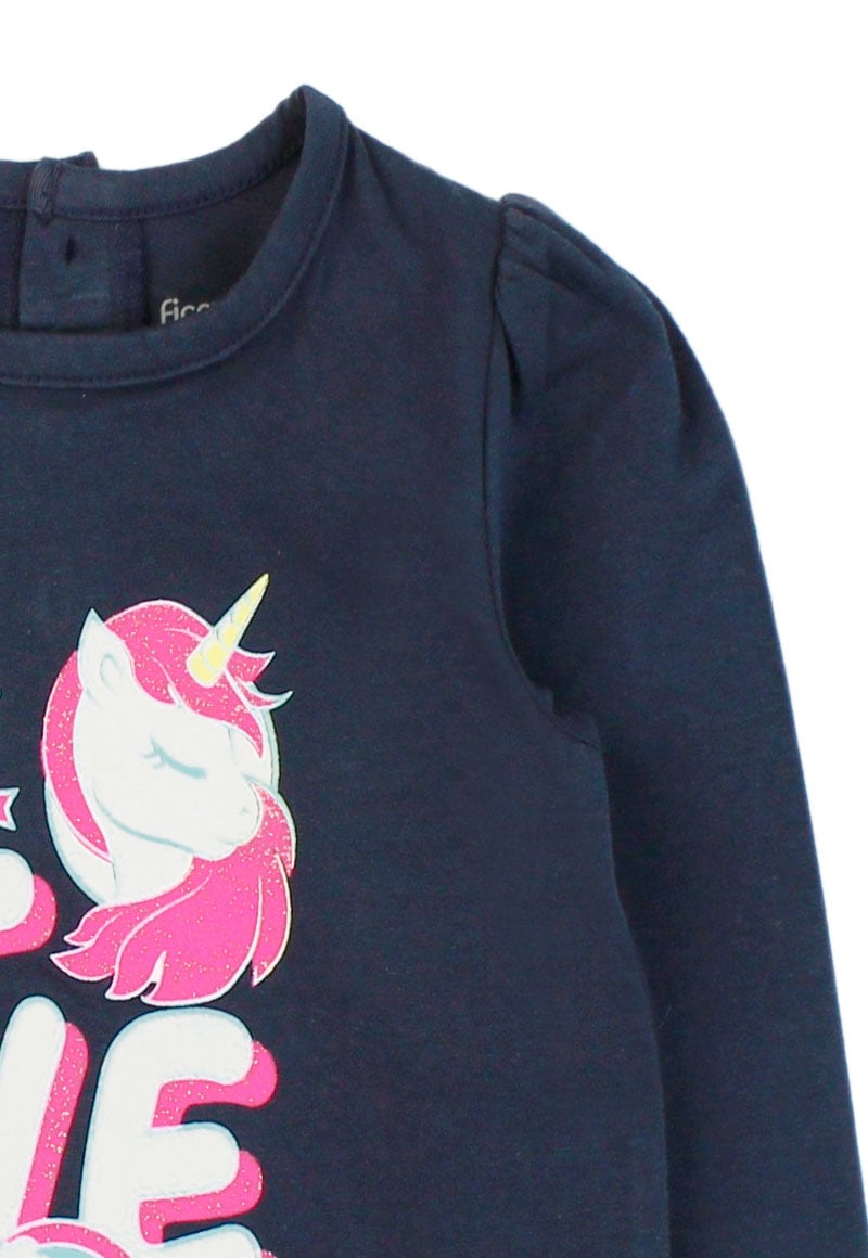 POLERA COSMIC AZUL NIÑA FICCUS - 3
