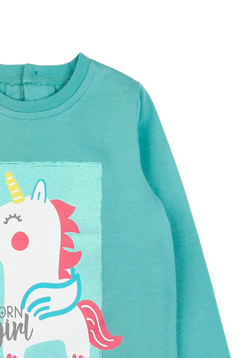 POLERA COSMIC MENTA NIÑA FICCUS - 3