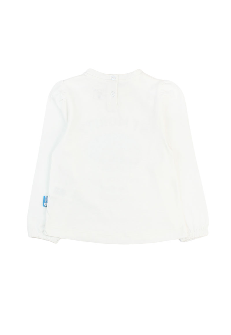 POLERA MANGA LARGA ALGODÓN NIÑA FICCUS ARCTIC KIDS BEIGE - 2
