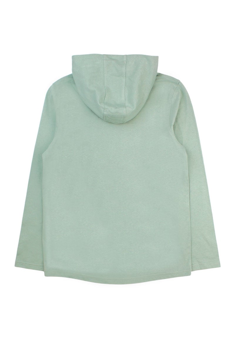 POLERA MANGA LARGA ALGODÓN NIÑO FICCUS ARCTIC JUNIOR VERDE LIMA - 2