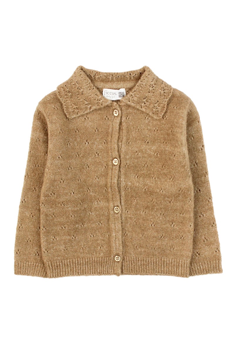 SWEATER NIÑA FICCUS CHALECO ARCTIC BEBÉ CAFÉ - 1