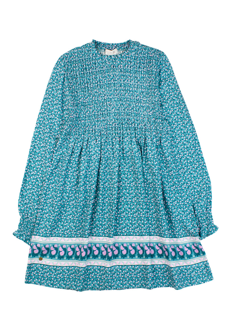 VESTIDO NIÑA FICCUS VERDE ARCTIC JUNIOR 8 A 12 AÑOS - 1
