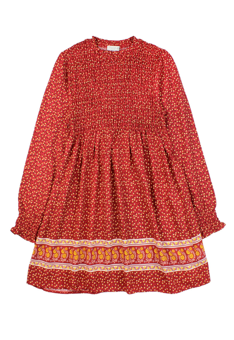 VESTIDO NIÑA FICCUS MORADO BURDEO ARCTIC JUNIOR 8 A 12 AÑOS - 1