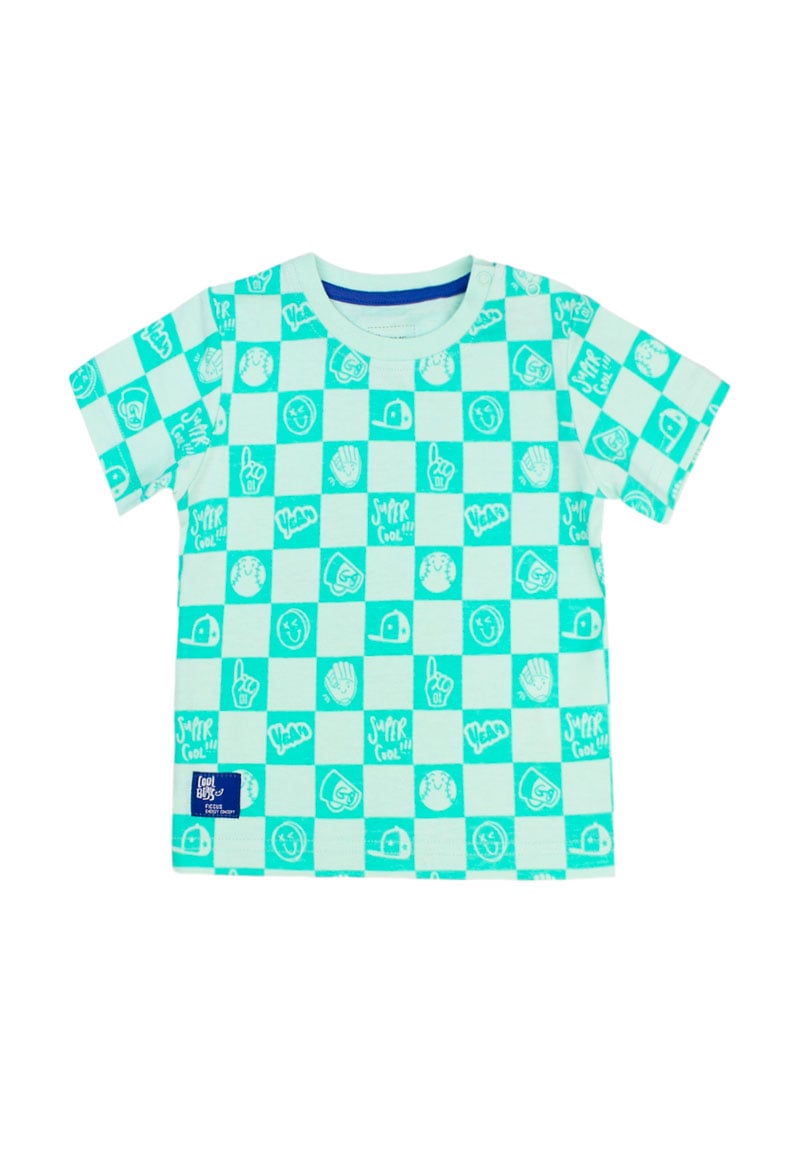 POLERA ALGODÓN NIÑO FICCUS ENERGY VERDE CLARO BEBÉ VERDE CLARO 3 A 24 MESES 3 / 6 M - 1