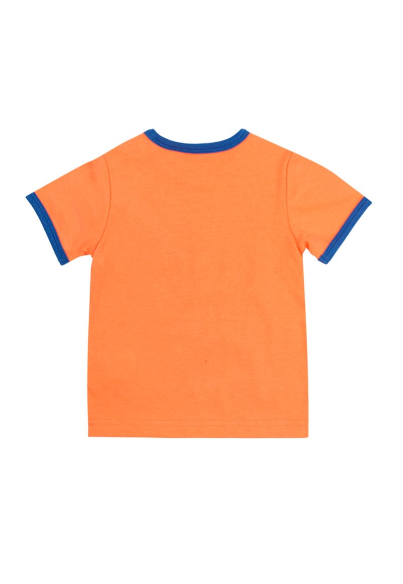 POLERA ALGODÓN NIÑO FICCUS BORDES ENERGY NARANJO BEBÉ NARANJO 3 A 24 MESES 12 / 18 M - 2