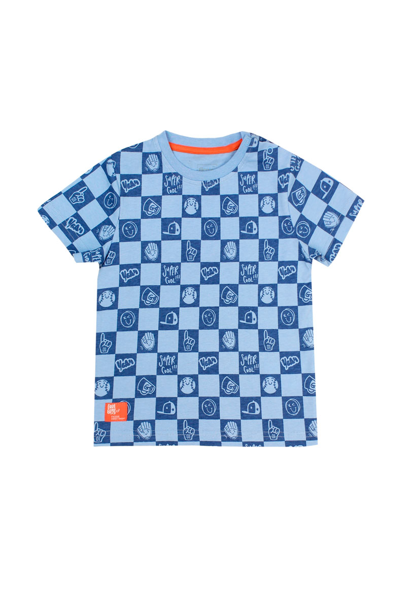 POLERA ALGODÓN NIÑO FICCUS ENERGY CELESTE BEBÉ CELESTE 3 A 24 MESES 3 / 6 M - 1