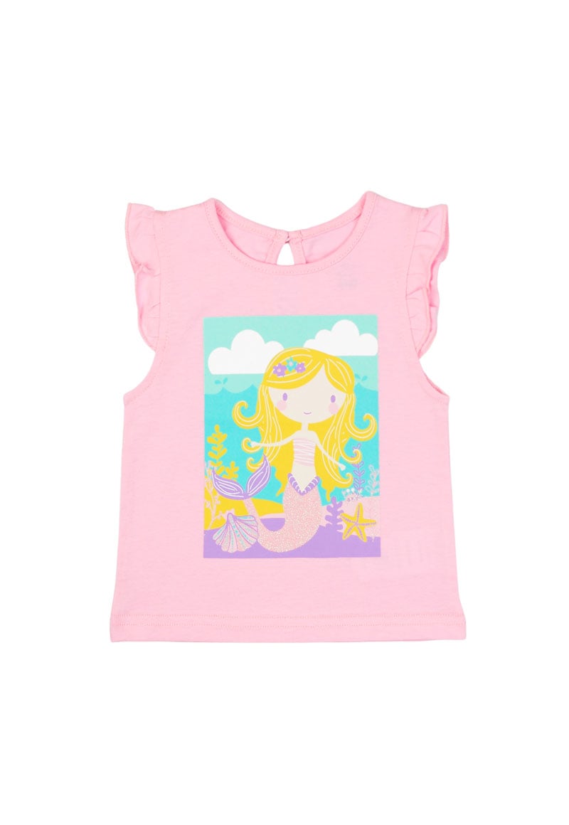 POLERA ALGODÓN NIÑA FICCUS VUELOS MALIBU BEBÉ ROSADO 3 A 24 MESES 18 / 24 M - 1