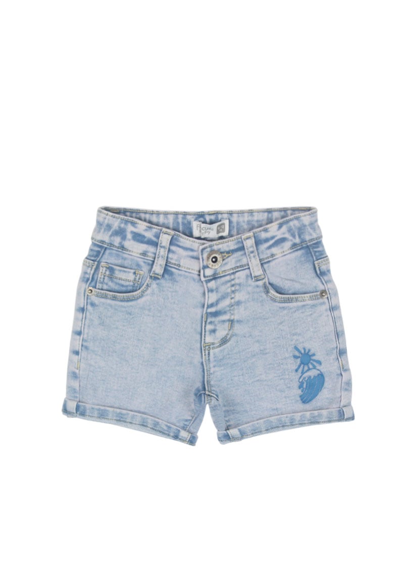BERMUDA ALGODÓN NIÑO FICCUS CELESTE MALIBU BEBÉ 3 A 24 MESES 18 / 24 M - 1