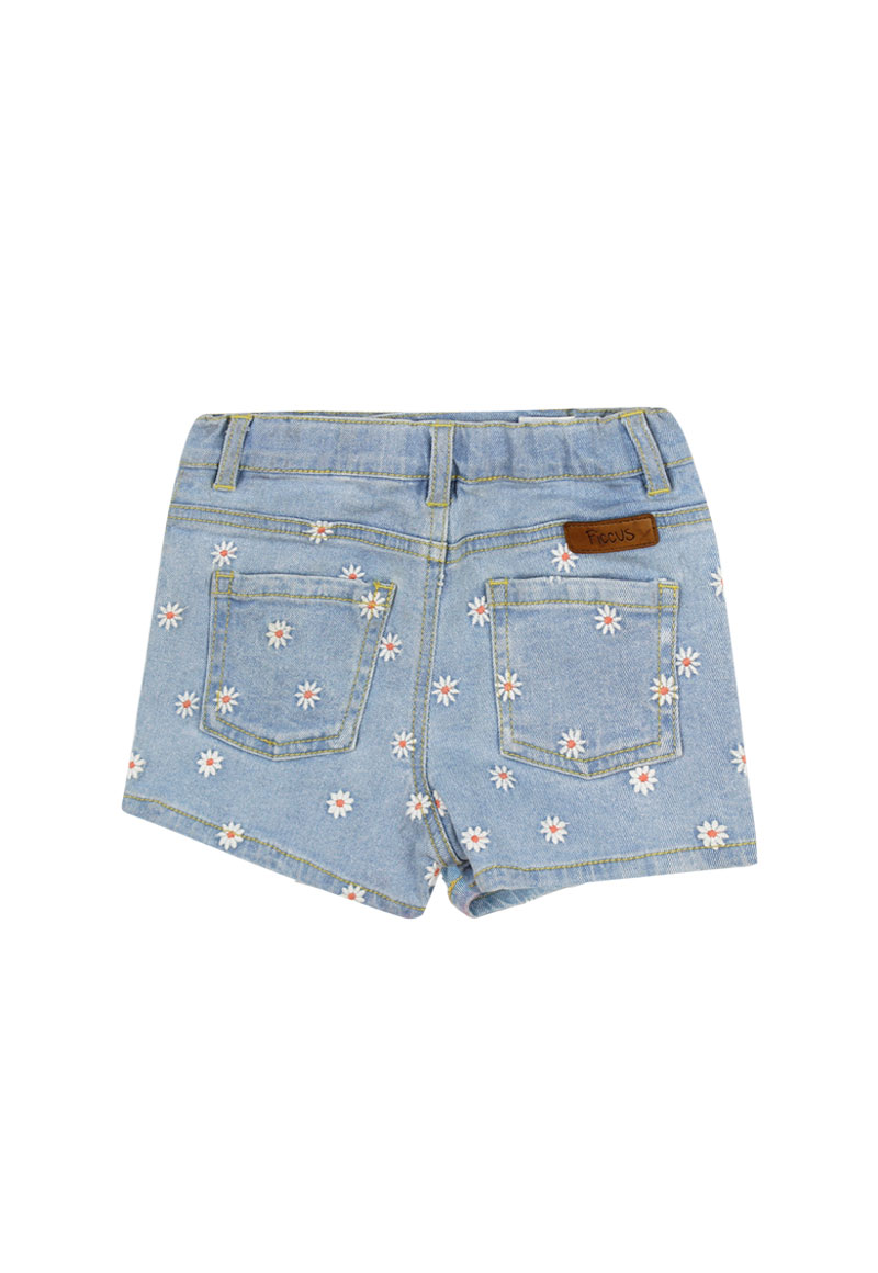 SHORT ALGODÓN NIÑA FICCUS CELESTE ENERGY BEBÉ 3 A 24 MESES 12 / 18 M - 2