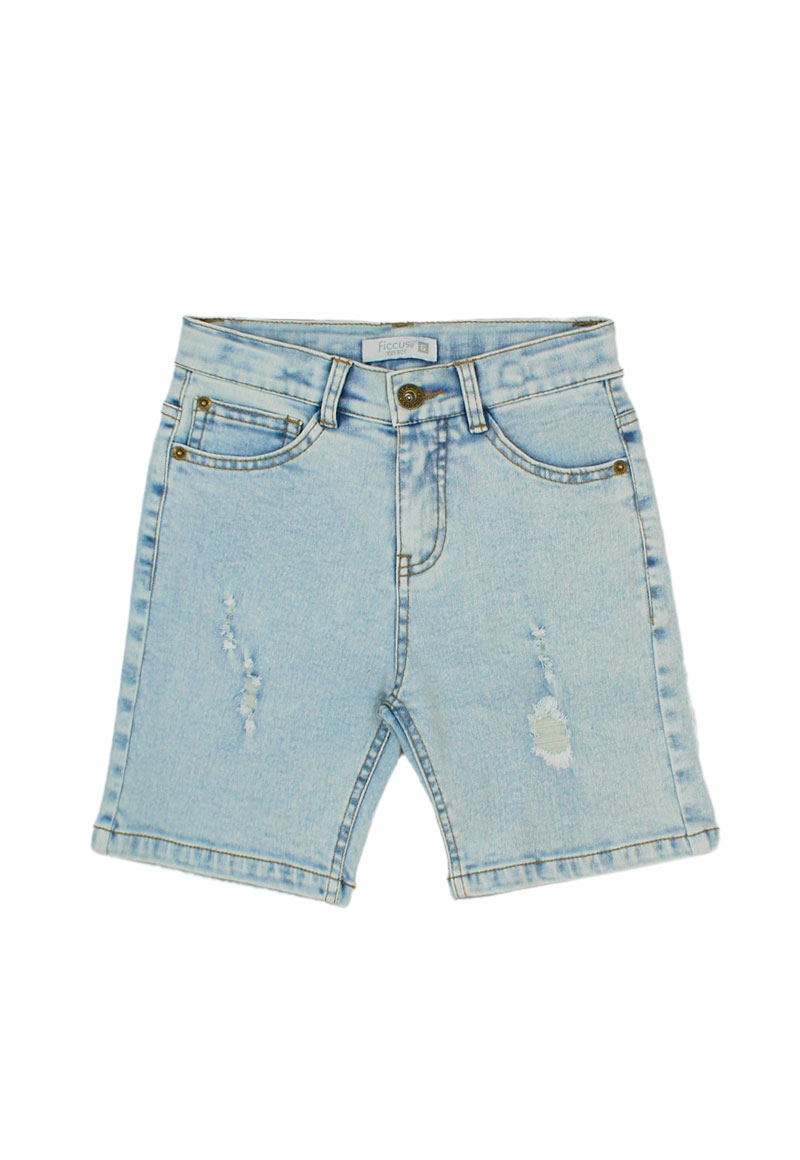 BERMUDA ALGODÓN NIÑO FICCUS CELESTE MALIBU KIDS MALIBU 2 A 6 AÑOS 4 A - 1