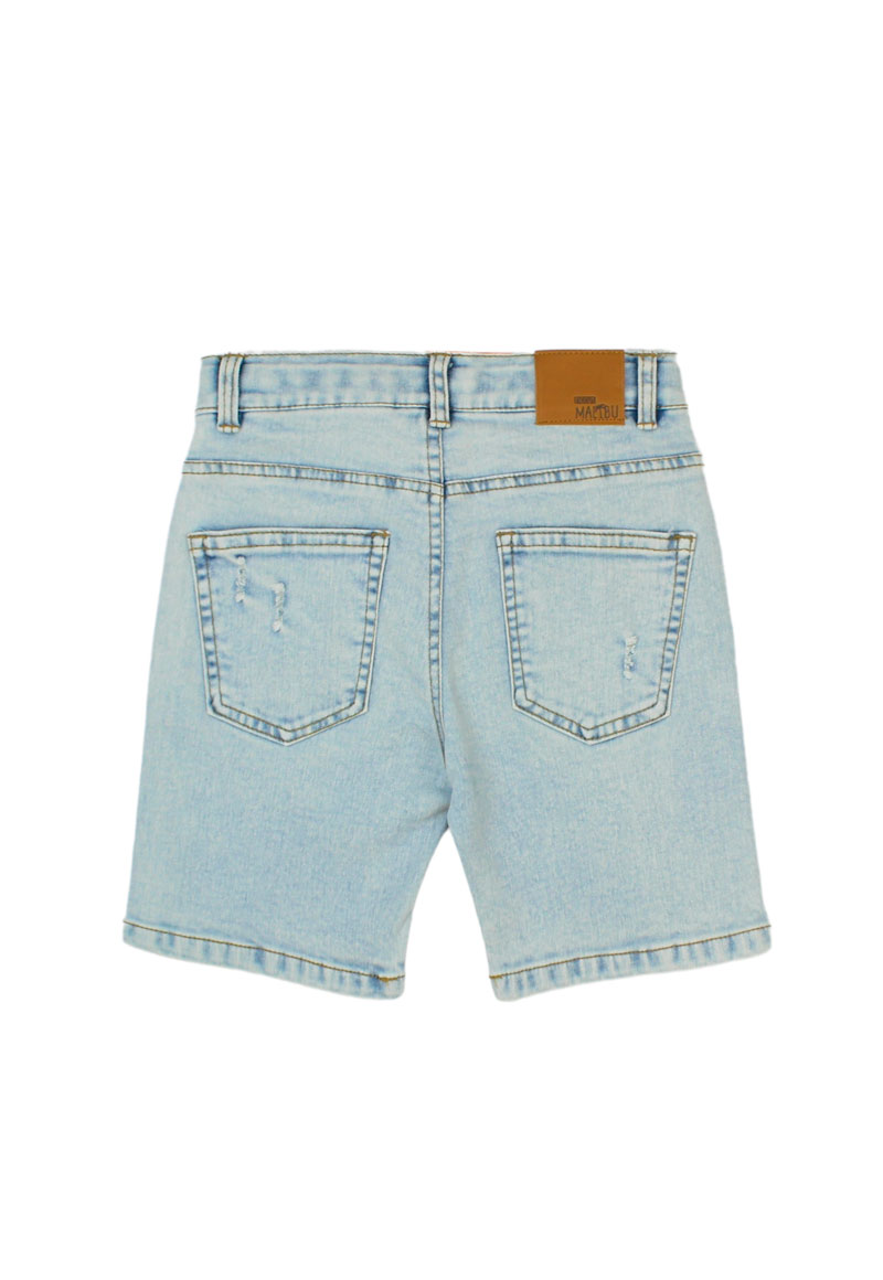 BERMUDA ALGODÓN NIÑO FICCUS CELESTE MALIBU KIDS MALIBU 2 A 6 AÑOS 4 A - 3