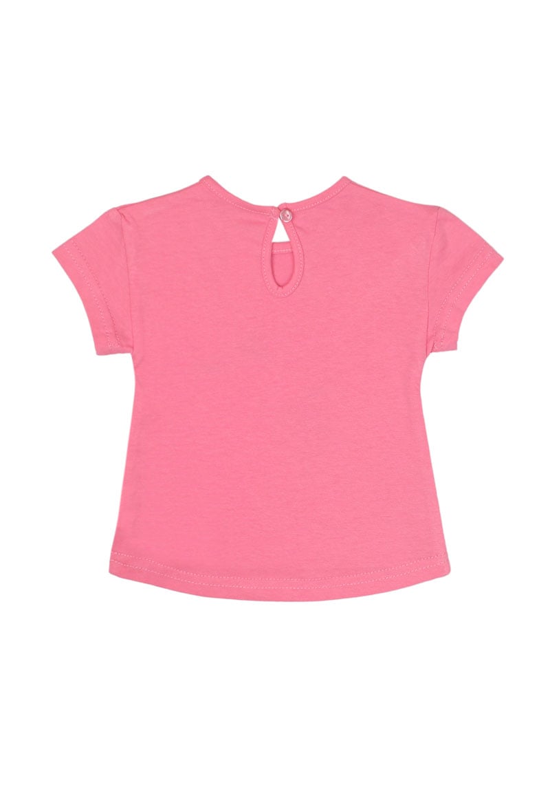 POLERA ALGODÓN NIÑA FICCUS COLORFUL ROSADA NEW BORN ROSADA COLORFUL 0 A 6 MESES 1 M - 2