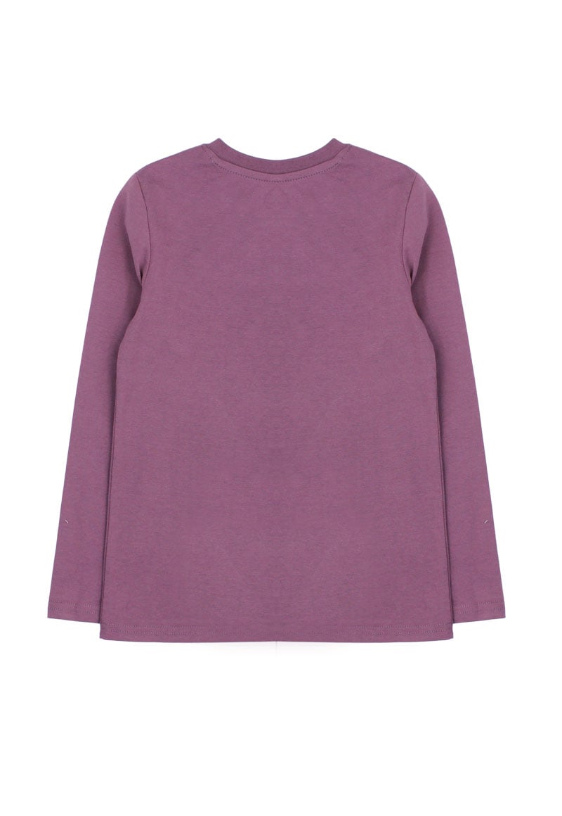 POLERA ALGODÓN NIÑO FICCUS MORADO - 2