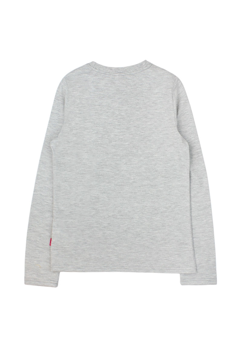 POLERA ALGODÓN NIÑA FICCUS GRIS MELANGE - 2
