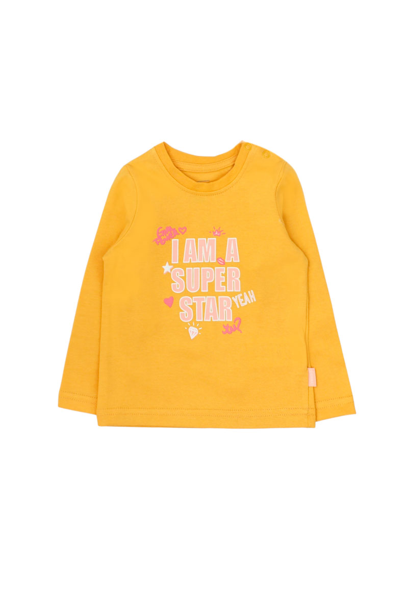 POLERA ALGODÓN NIÑA FICCUS MOSTAZA BEBÉ - 1