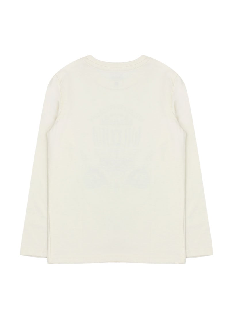 POLERA ALGODÓN NIÑO FICCUS CRUDO - 2