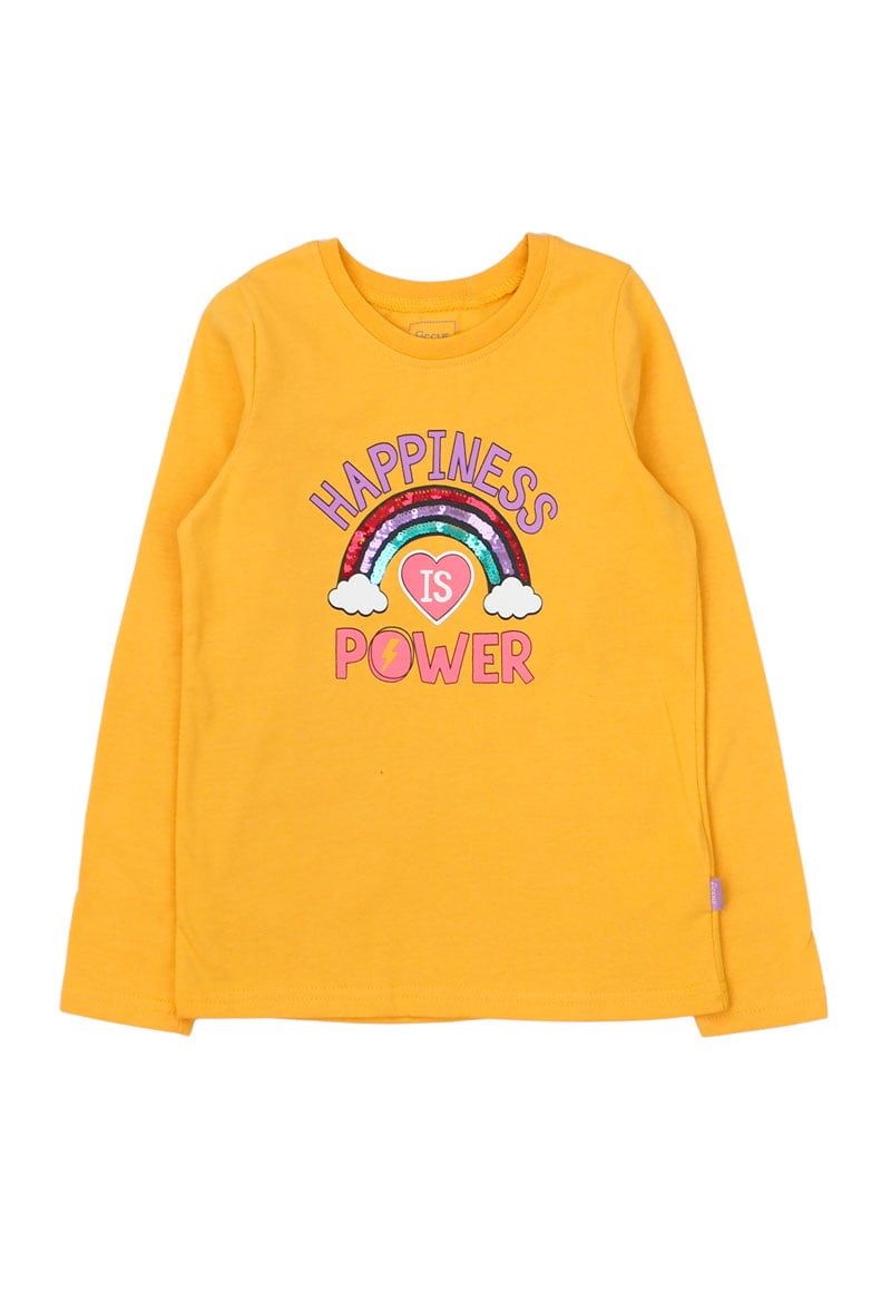 POLERA ALGODÓN NIÑA FICCUS MOSTAZA - 1