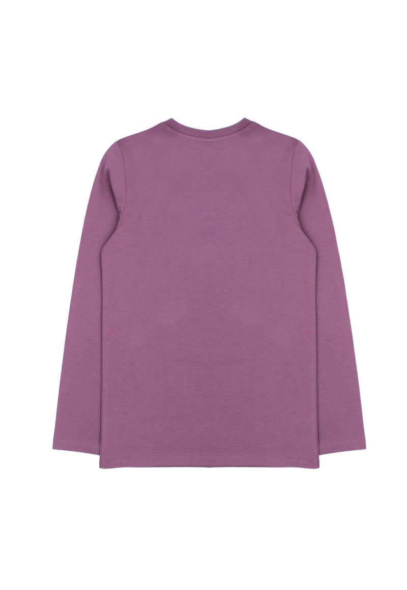 POLERA ALGODÓN NIÑO FICCUS MORADO - 2