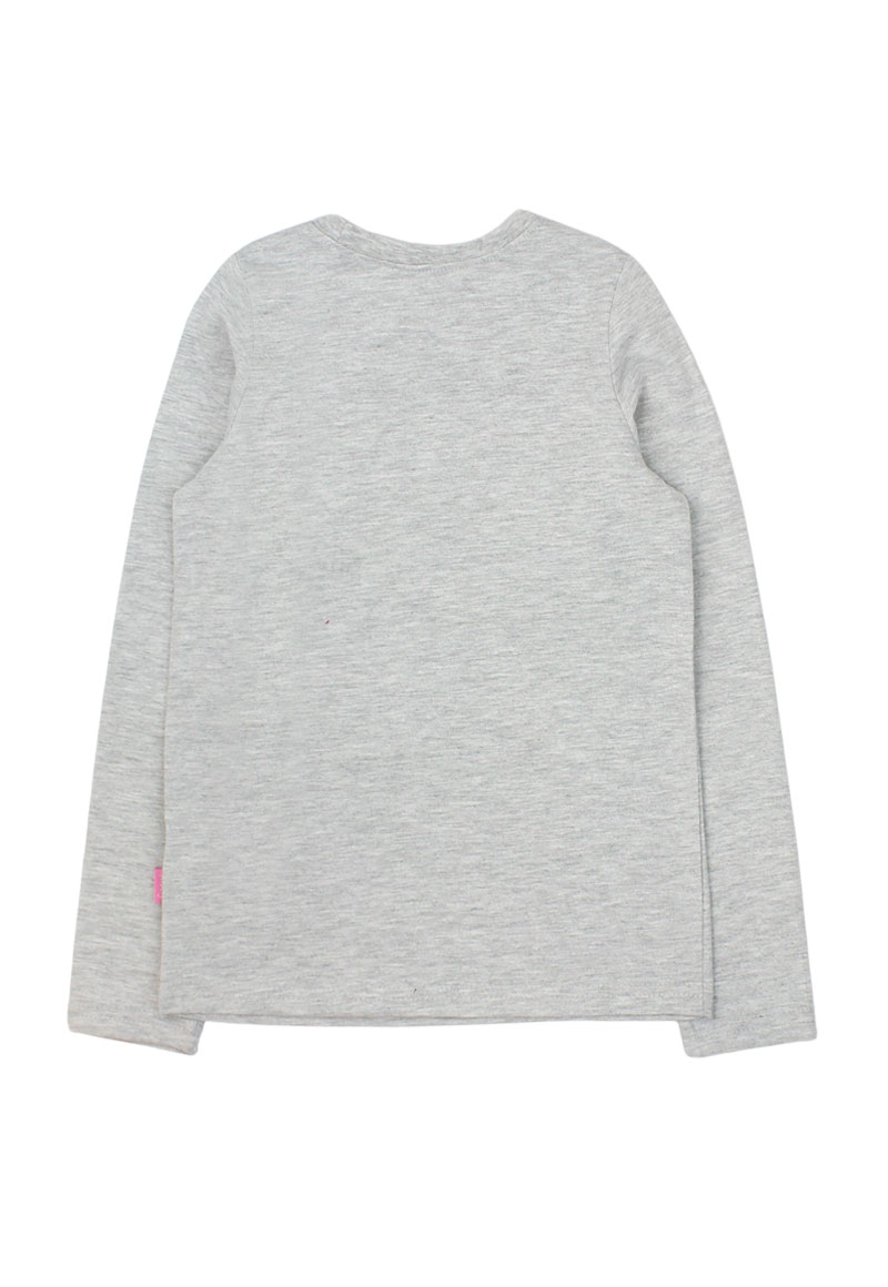 POLERA ALGODÓN NIÑA FICCUS GRIS MELANGE - 2