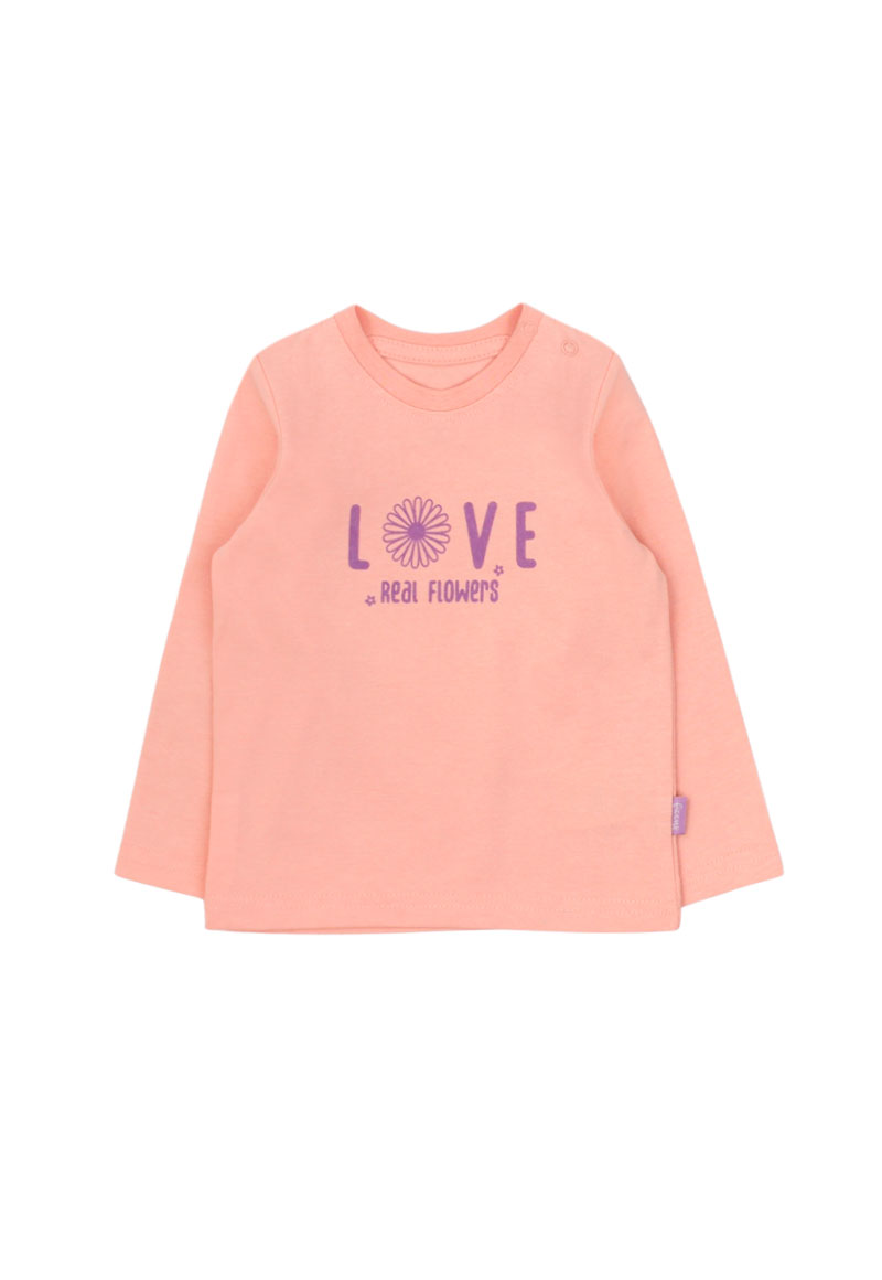POLERA ALGODÓN NIÑA FICCUS CORAL BEBÉ - 1