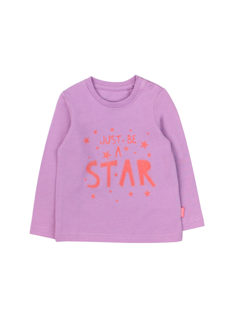 POLERA ALGODÓN NIÑA FICCUS LILA BEBÉ - 1