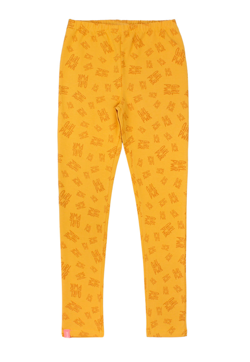 LEGGINS ALGODÓN NIÑA FICCUS MOSTAZA - 1
