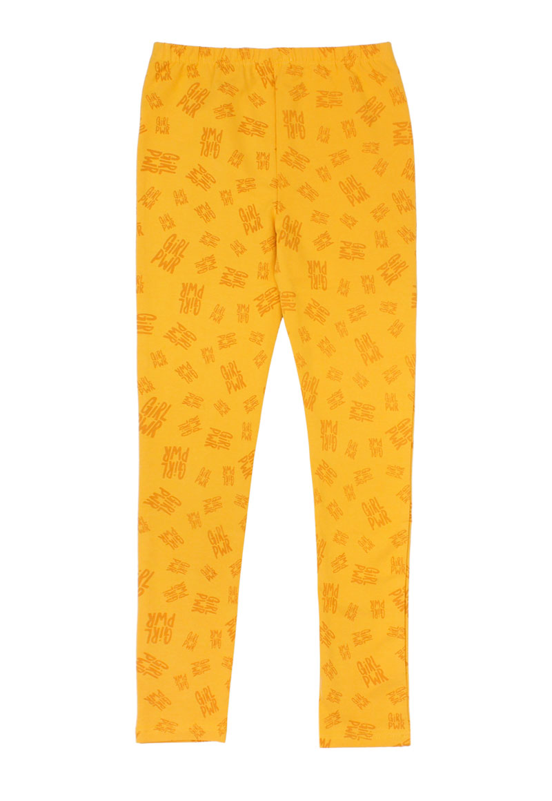 LEGGINS ALGODÓN NIÑA FICCUS MOSTAZA - 2