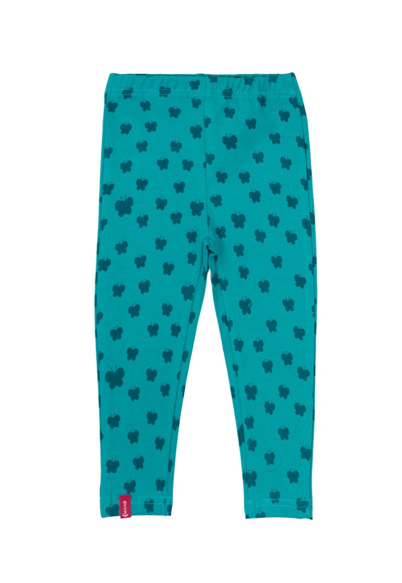 LEGGINS ALGODÓN NIÑA FICCUS VERDE OSCURO BEBÉ - 1