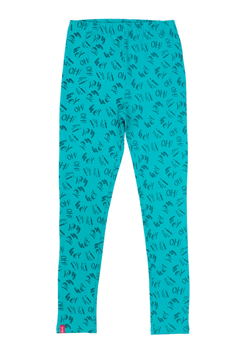 LEGGINS ALGODÓN NIÑA FICCUS VERDE OSCURO - 1