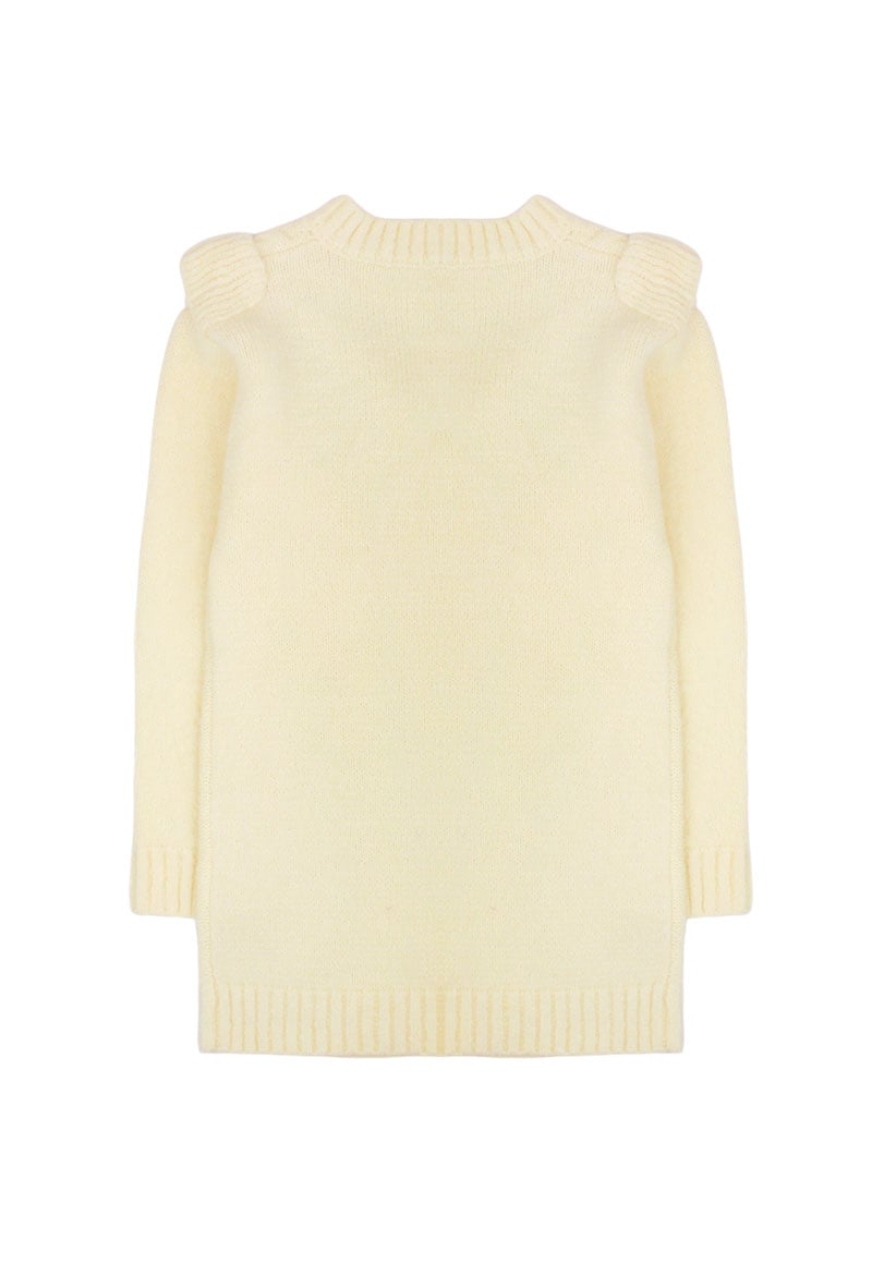 VESTIDO NIÑA FICCUS BEIGE MELANGE - 2