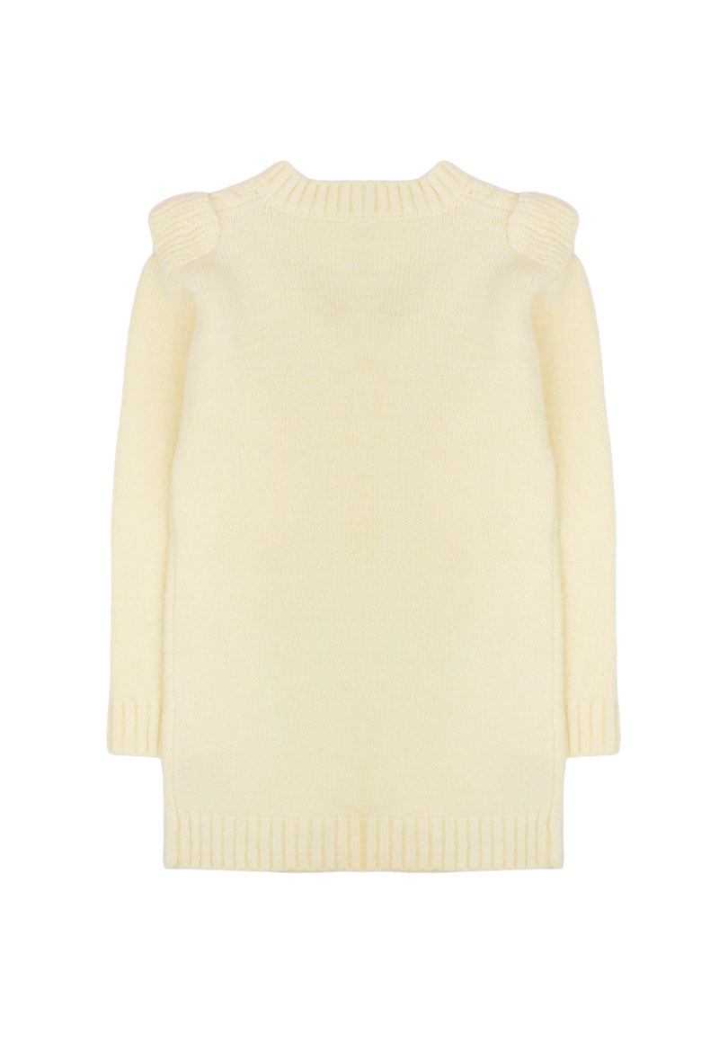 VESTIDO NIÑA FICCUS BEIGE MELANGE - 2