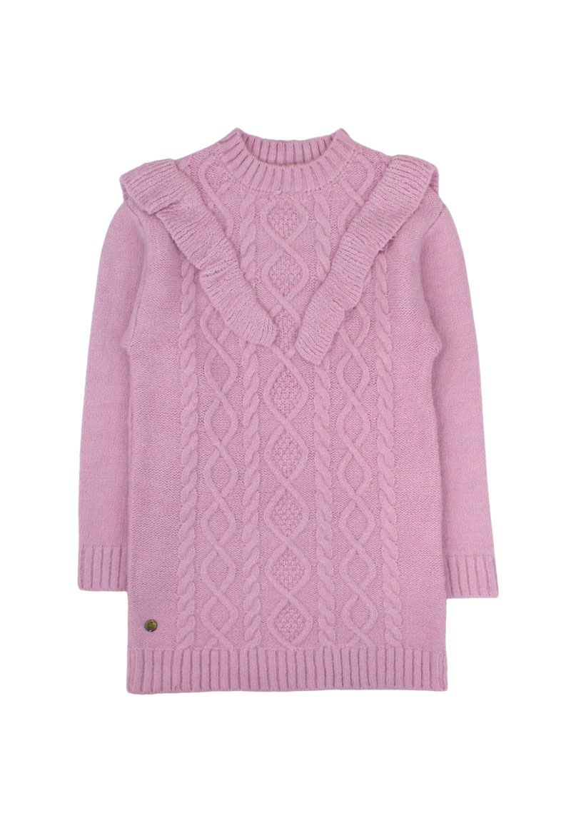 VESTIDO NIÑA FICCUS MALVA - 1
