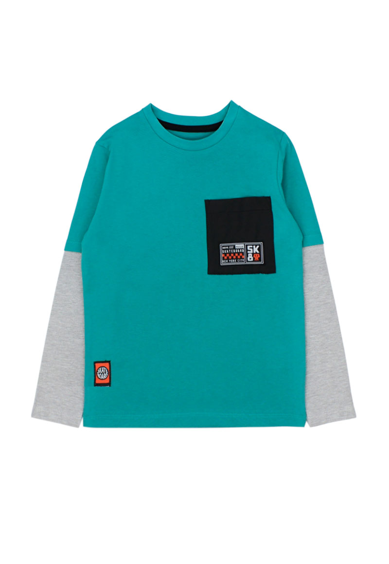 POLERA NIÑO FICCUS VERDE - 1