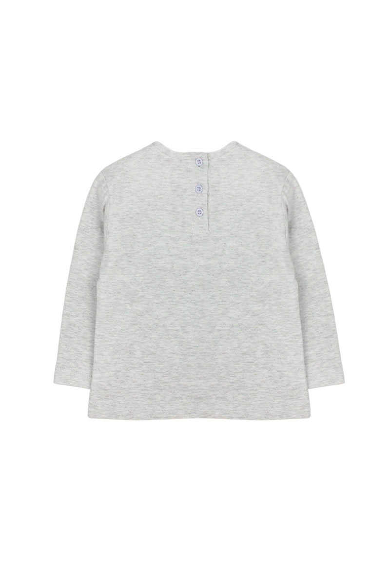 POLERA NIÑA FICCUS GRIS BEBÉ MELANGE - 2