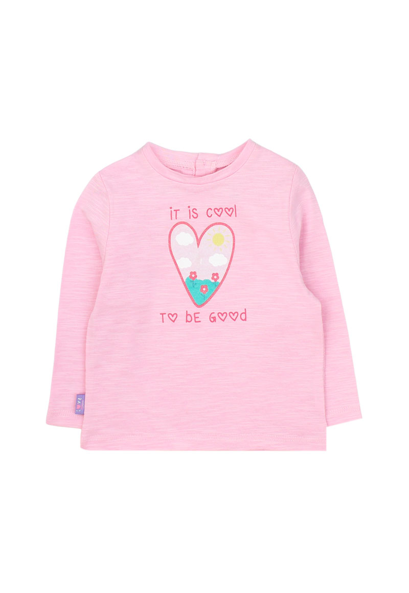 POLERA NIÑA FICCUS ROSADO BEBÉ - 1