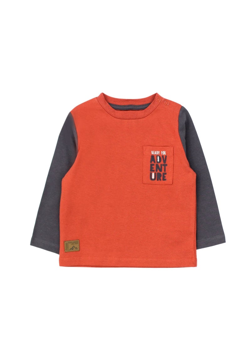 POLERA NIÑO FICCUS NARANJO BEBÉ - 1