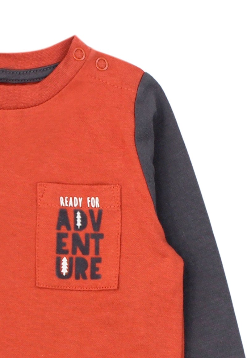 POLERA NIÑO FICCUS NARANJO BEBÉ - 3