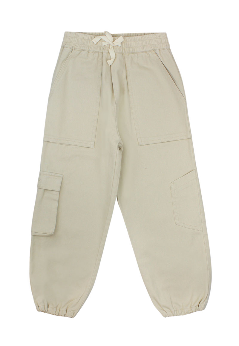 PANTALÓN NIÑA FICCUS BEIGE - 1