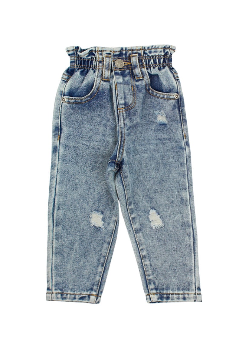 JEANS NIÑA FICCUS AZUL BEBÉ - 1