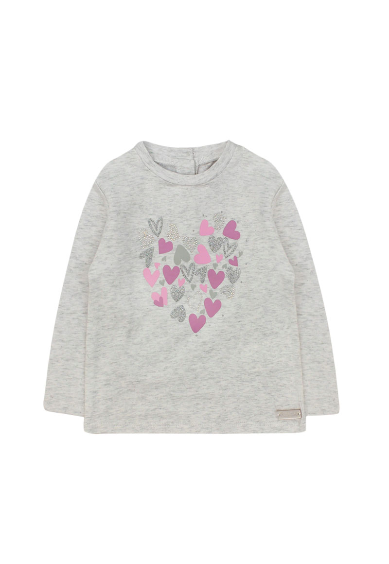 POLERA NIÑA FICCUS GRIS BEBÉ - 1