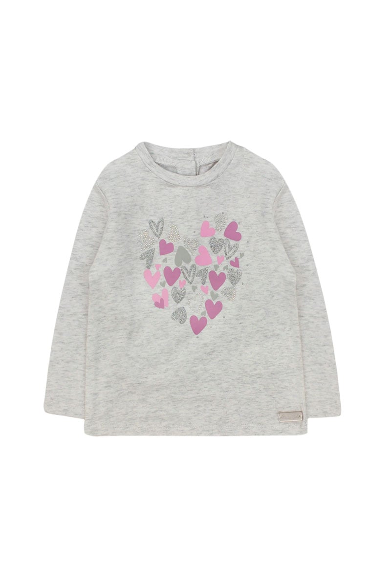 POLERA NIÑA FICCUS GRIS BEBÉ - 1