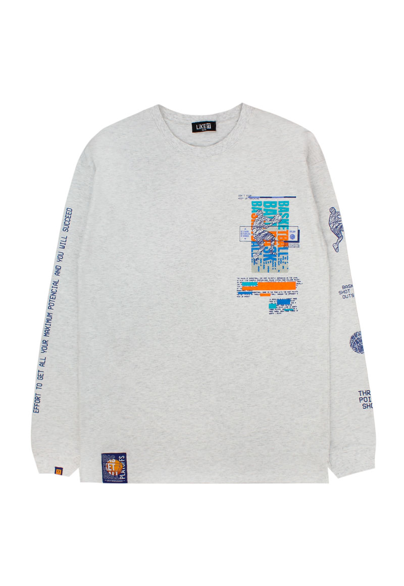 POLERA MOVE NIÑO 2520508 GRIS MELANGE - 1