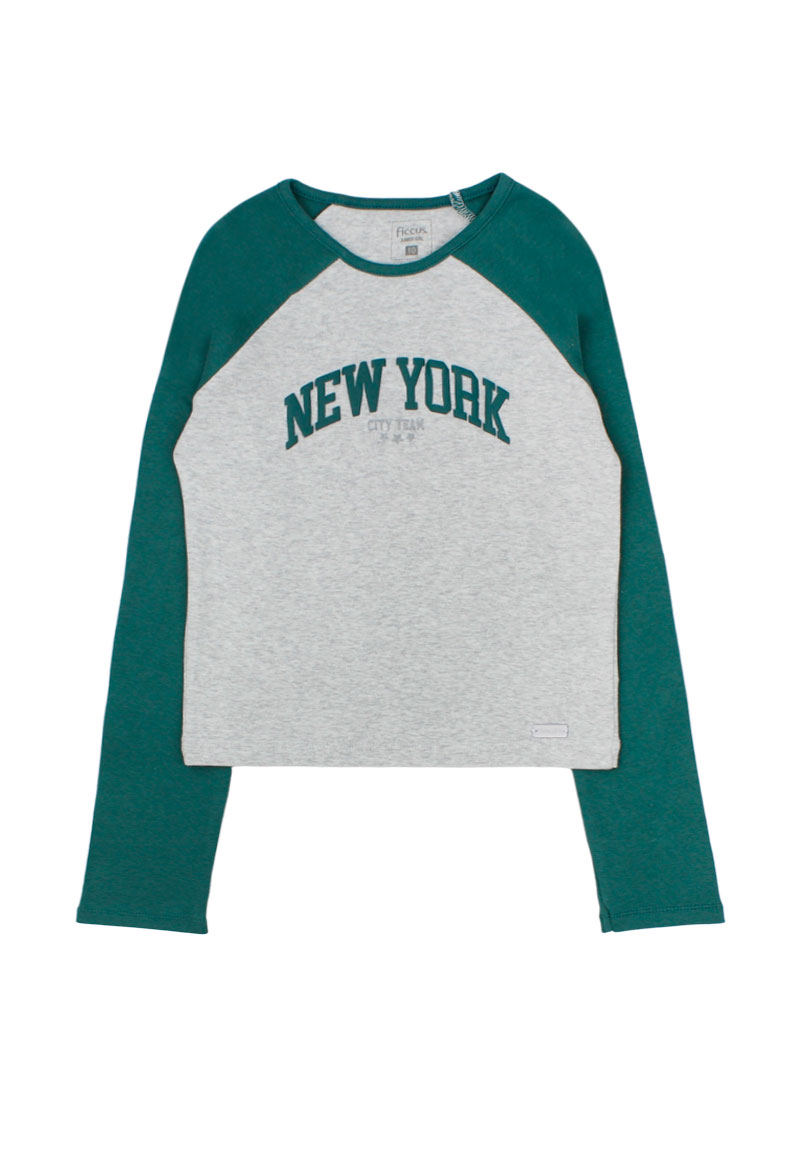 POLERA ACADEMY NIÑA 2520360 GRIS MELANGE - 1
