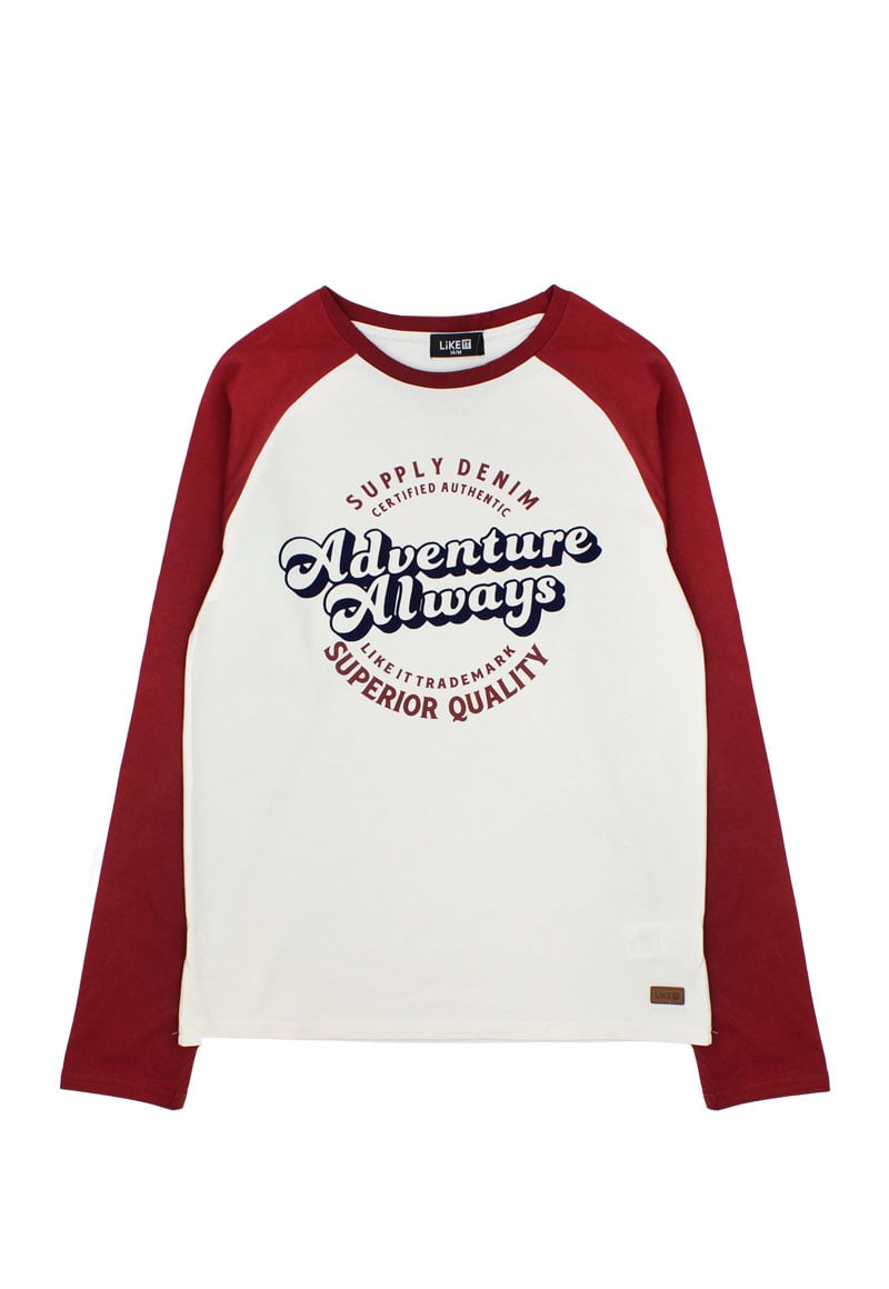 POLERA FORESTA NIÑO 2520504 BURDEO - 1
